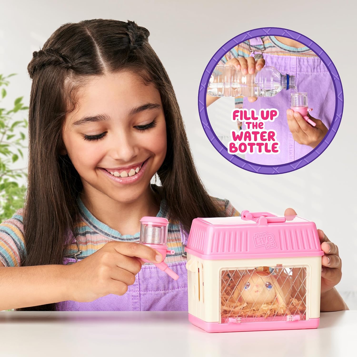 Little Live Pets - Mama Surprise Minis, Feed and nurture a Lil' Bunny Inside their Hutch so she can be a Mama, She has 2, 3, or 4 Babies with Surprise Accessories to Dress Up the Babies