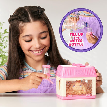 Little Live Pets - Mama Surprise Minis, Feed and nurture a Lil' Bunny Inside their Hutch so she can be a Mama, She has 2, 3, or 4 Babies with Surprise Accessories to Dress Up the Babies