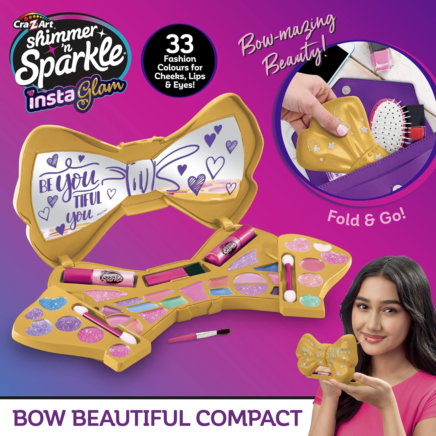 SHIMMER N SPARKLE - BOW BEAUTIFUL COMPACT (65574