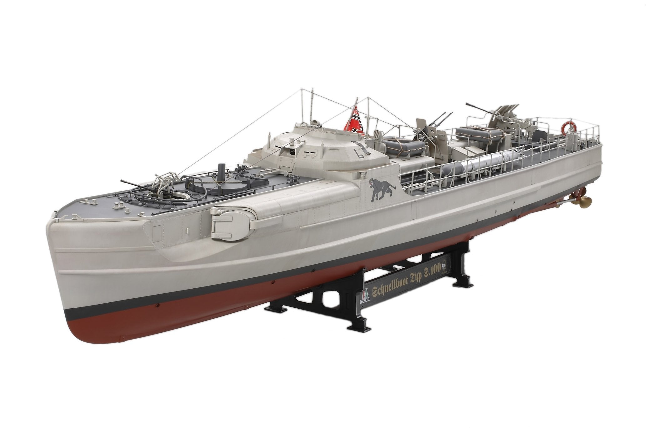 Tamiya ITA5603 SCHNELLBOOT TYPE 100 Model kit, All Grey