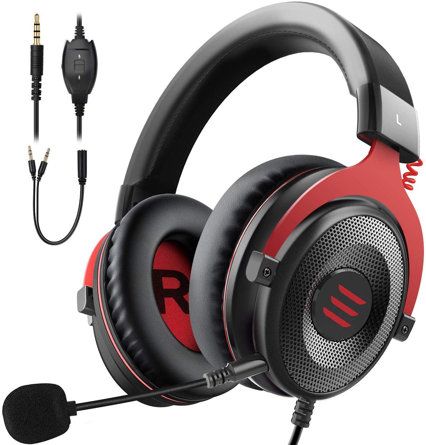 EKSA E900 Gaming Headset with 3D Stereo Sound & Detachable Noise Cancelling Microphone (Multiplatform) /Headset