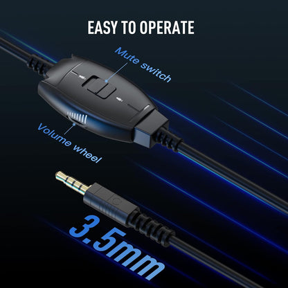 EKSA E900 Gaming Headset with 3D Stereo Sound & Detachable Noise Cancelling Microphone (Multiplatform) /Headset