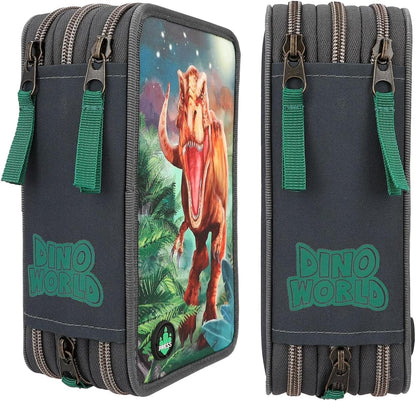 Dino World - Triple Pencil Case - (0412474)