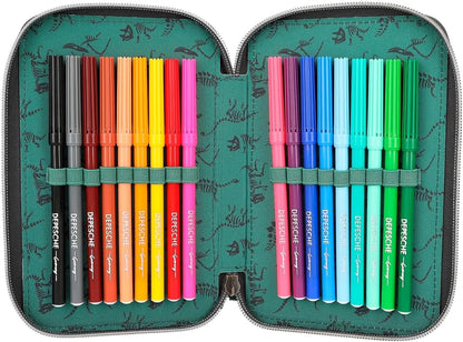 Dino World - Triple Pencil Case - (0412474)