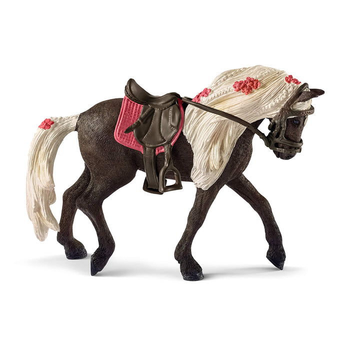 Schleich Horse Club, Horse Toys for Girls and Boys Rocky Mountain Horse Mare Horse Show Horse Toy, 3 Pieces, Ages 5+