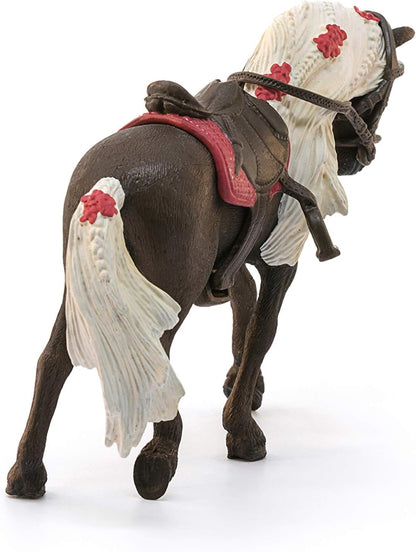 Schleich Horse Club, Horse Toys for Girls and Boys Rocky Mountain Horse Mare Horse Show Horse Toy, 3 Pieces, Ages 5+