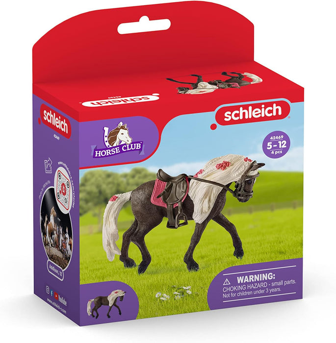 Schleich Horse Club, Horse Toys for Girls and Boys Rocky Mountain Horse Mare Horse Show Horse Toy, 3 Pieces, Ages 5+