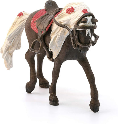 Schleich Horse Club, Horse Toys for Girls and Boys Rocky Mountain Horse Mare Horse Show Horse Toy, 3 Pieces, Ages 5+