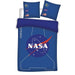 AYMAX S.P.R.L. Reversible Nasa Blue Bedding Set – Duvet Cover 140 x 200 cm + Pillowcase 63 x 63 cm