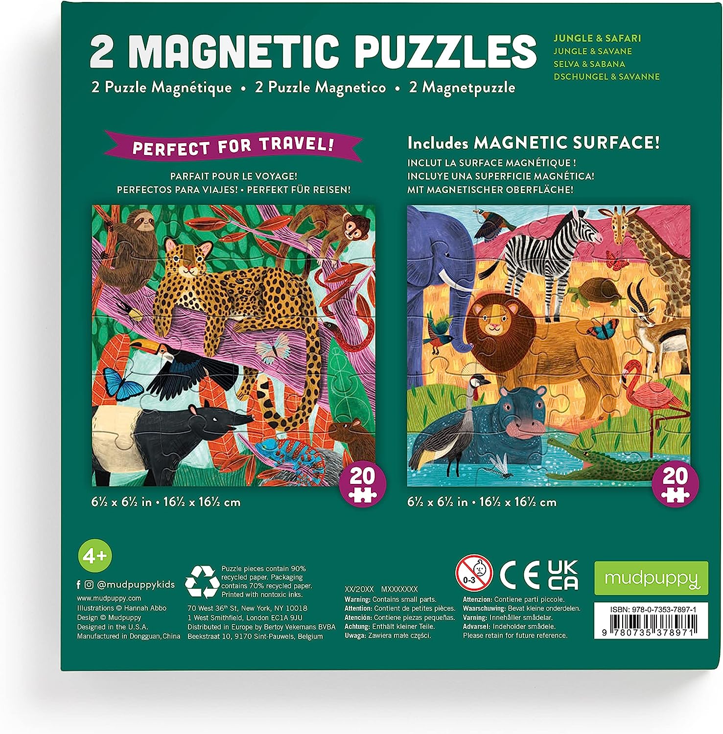 Safari & Jungle Magnetic Puzzle