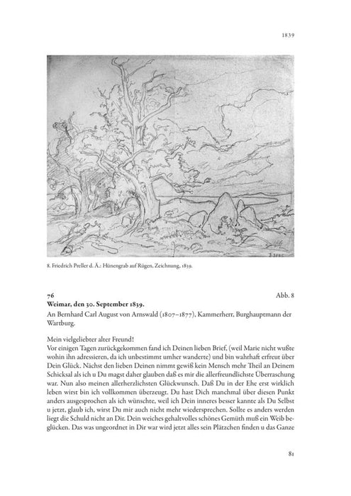 Briefedition Friedrich Preller d. Ä.: Ich habe die Feder in Bewegung gesetzt