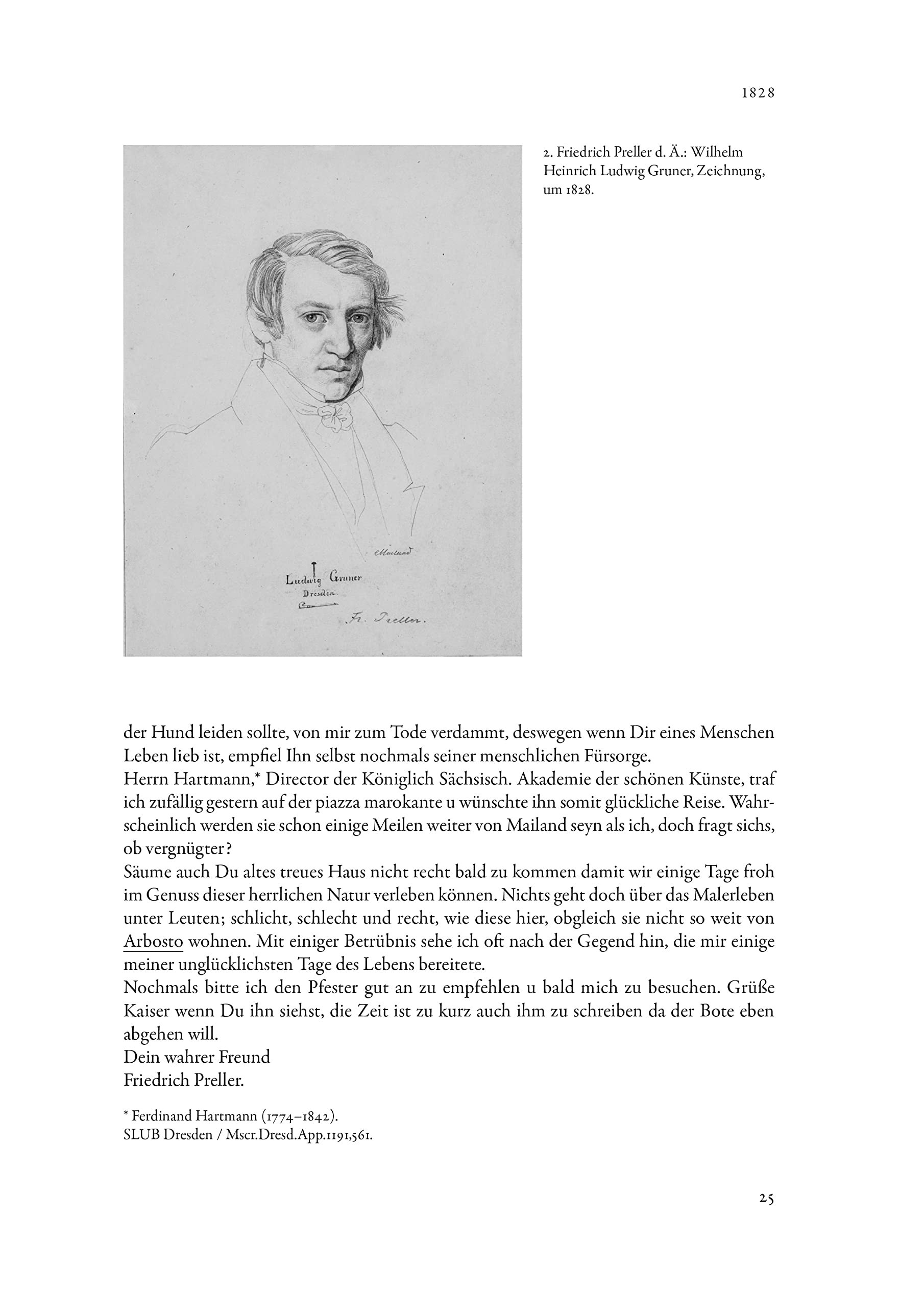Briefedition Friedrich Preller d. Ä.: Ich habe die Feder in Bewegung gesetzt