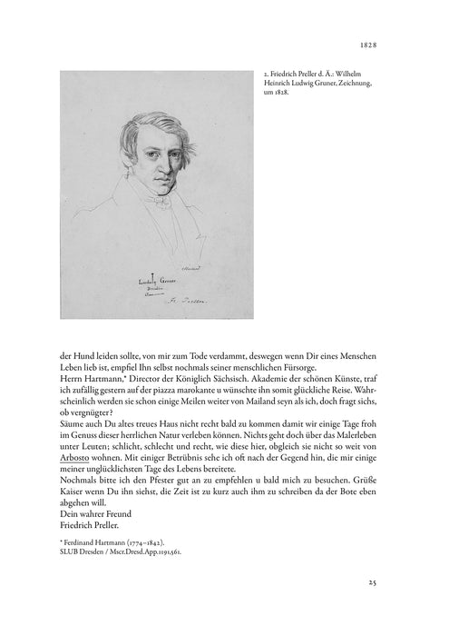 Briefedition Friedrich Preller d. Ä.: Ich habe die Feder in Bewegung gesetzt