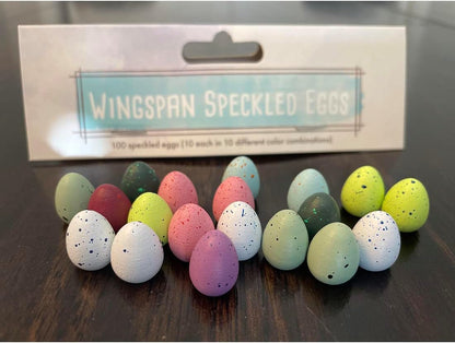 Stonemaier Games Stonemaier: Wingspan Speckled Eggs, 100 Speckled Eggs Included, 10 Egg Tokens, in 10 Different Color Combinations, Enhance your Wingspan Gameplay Blue