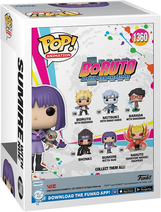 Funko POP! Animation: Boruto - Sumire Kakei With Nue - Boruto: Naruto Next Generations - Collectable Vinyl Figure - Gift Idea - Official Merchandise - Toys for Kids & Adults - Anime Fans