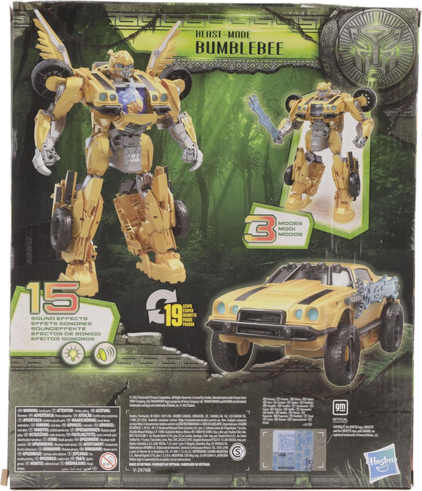 TRANSFORMERS Toys Rise of the Beasts Film, Beast-Mode Bumblebee Action Figure, Ages 6 and up, 25 cm BEAST MODE BUMBLEBEE