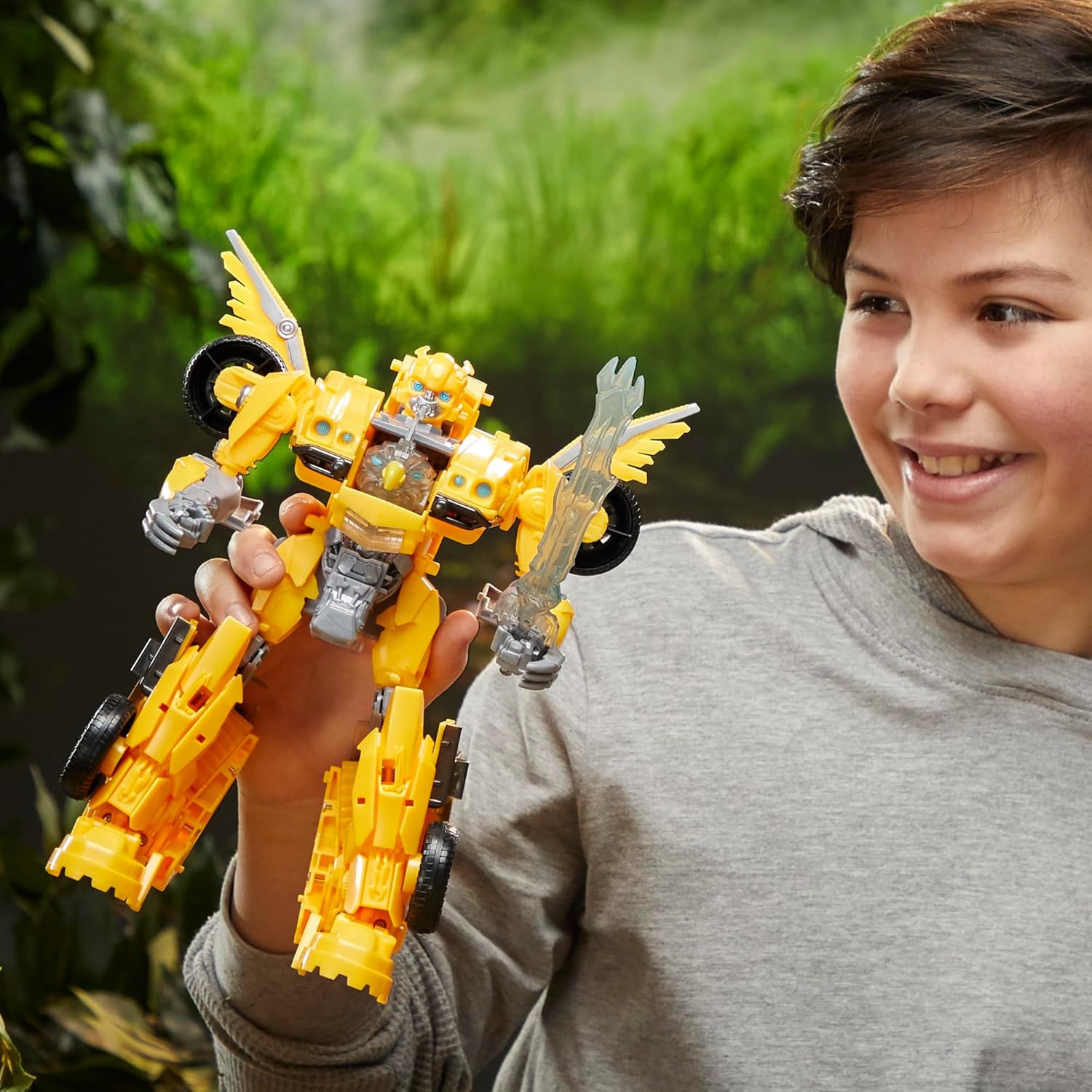 TRANSFORMERS Toys Rise of the Beasts Film, Beast-Mode Bumblebee Action Figure, Ages 6 and up, 25 cm BEAST MODE BUMBLEBEE