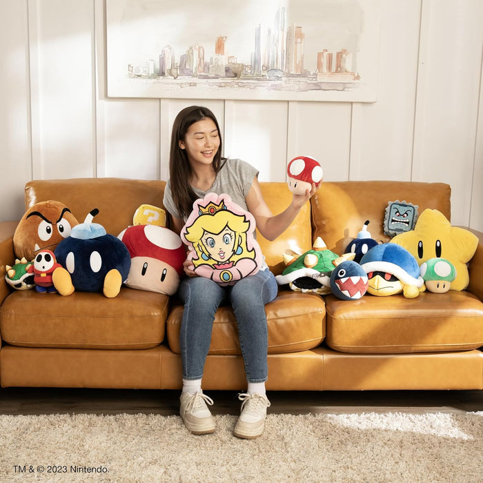 Club Mocchi Mocchi - Peluche de Super Mario - Peluche Buzzy Beetle - Juguetes Squishy Mario - Figuras coleccionables de peluche - Juguetes de peluche suaves y decoración de habitación de Mario - 15