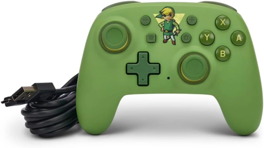 PowerA Nano Wired Controller for Nintendo Switch - Toon Link, Nintendo Switch - OLED Model, Gamepad, game controller