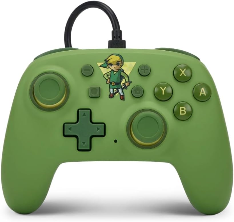 PowerA Nano Wired Controller for Nintendo Switch - Toon Link, Nintendo Switch - OLED Model, Gamepad, game controller