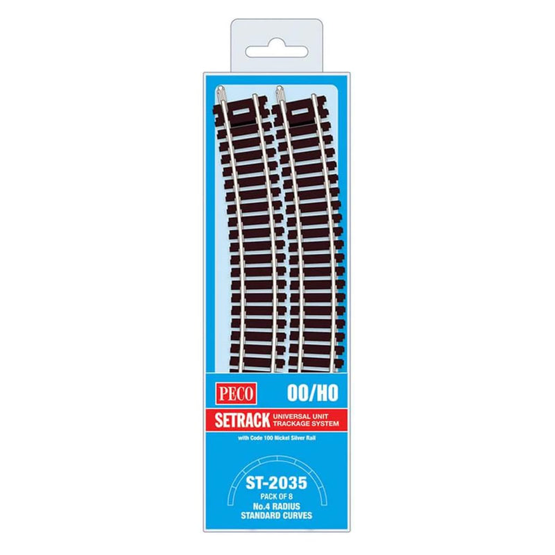 Peco ST-2035 Setrack Standard Curve Track Radius 4 571.5mm (8