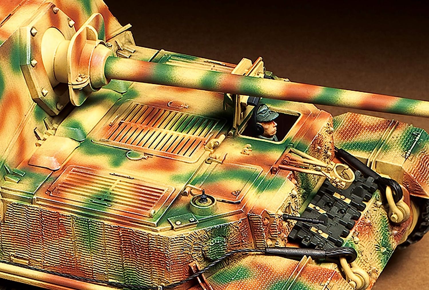 Tamiya- German SDKFZ184 Elefant 1/35 Kits de construcción de Modelos de vehículos terrestres milit, Color Beige (35325-000
