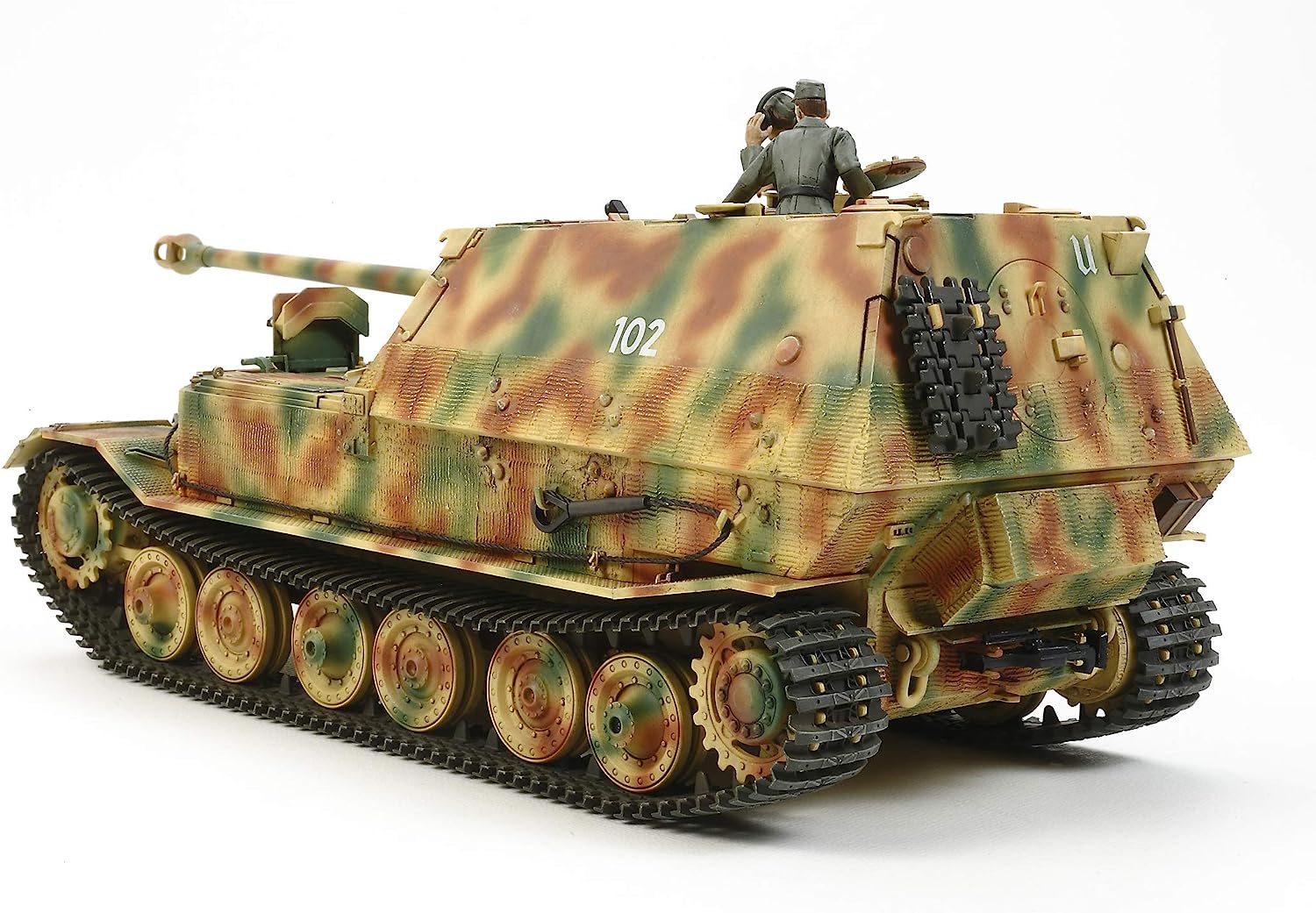 Tamiya- German SDKFZ184 Elefant 1/35 Kits de construcción de Modelos de vehículos terrestres milit, Color Beige (35325-000