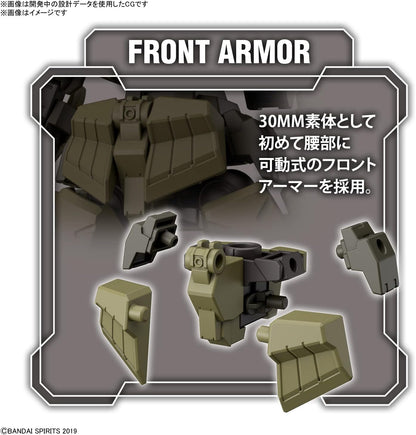 Bandai Model Kit GUNDAM - 30mm 1/144 bEXM-28 Revernova Green - Model Kit, Black