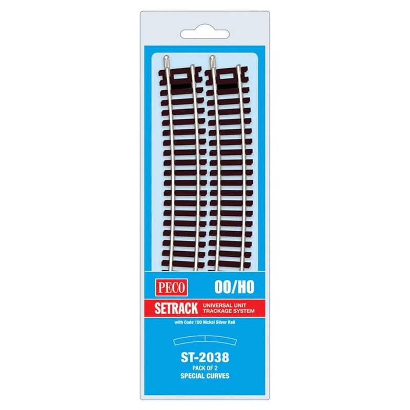 Peco St-2038 Setrack Special Curve Track For Use With Y Turnout