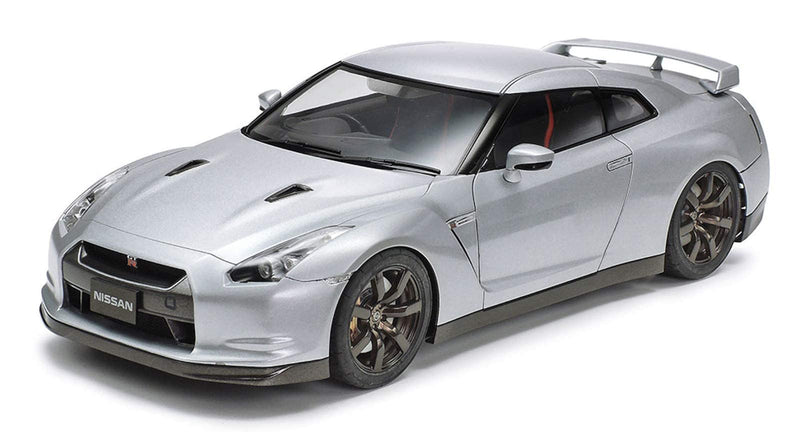 Tamiya Tamiya-300024300 Vehículo 300024300 Nissan GT-R Road Version Kit de Modelo de Coche 1:24, Color sin barnizar, Mittel (24300