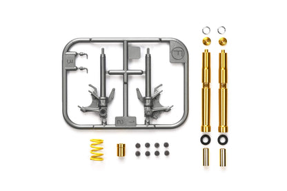 Tamiya Anime 12684-Juego de Horquillas para Yamaha YZF-R1M 14133 (1:12, plástico), Color Plateado (12684-000