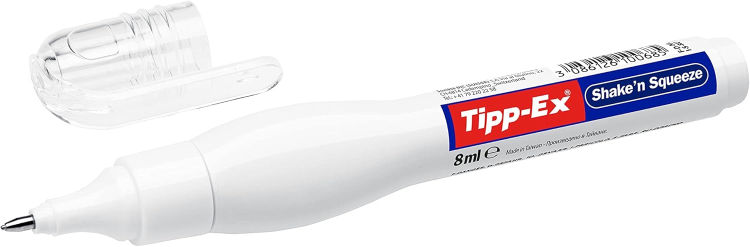 Tipp-Ex Shake'n Squeeze Correction Pens – 8 ml, Box of 10