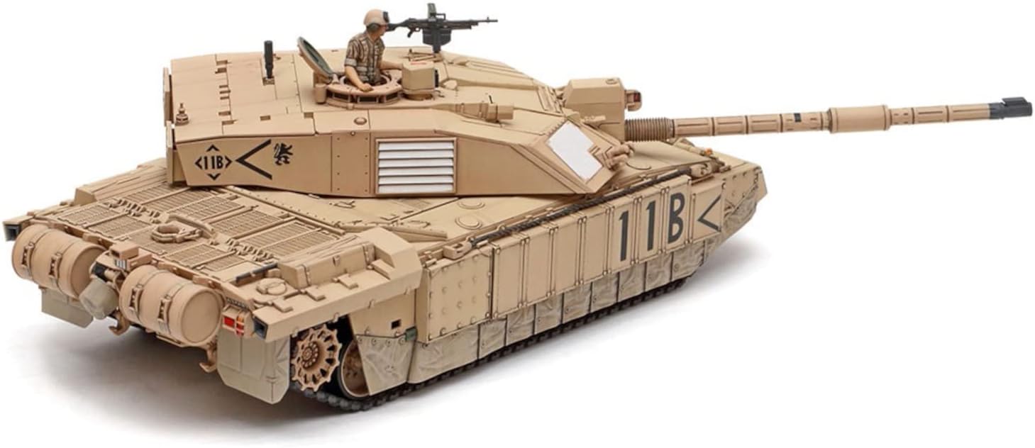 Tamiya, 32601, 1:48 Brit. KPz Challenger 2 (Desert), Model Making, Plastic Construction Kit, Hobbies, Crafts, Gluing, Model Kit, Model, Assembly, Unpainted