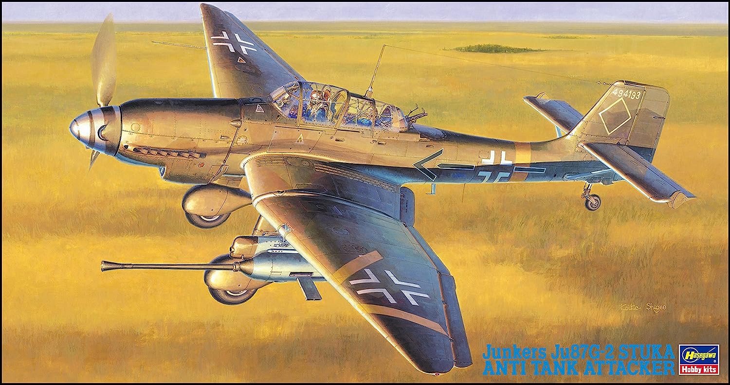 Hasegawa 1:48 Scale JU87G-2 Stuka Anti-Tank Model Kit