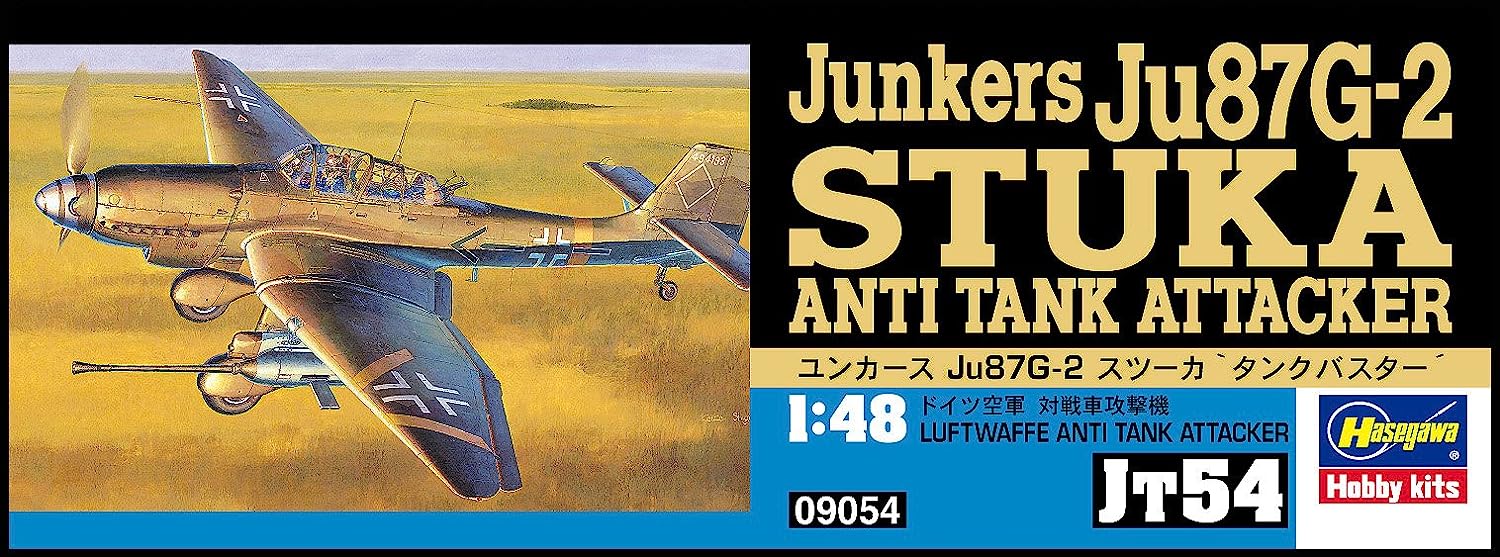 Hasegawa 1:48 Scale JU87G-2 Stuka Anti-Tank Model Kit