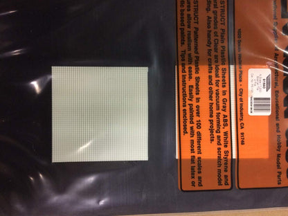 Plastruct - 1/200 Sheet Spanish Tile Red Clay 1.6X75X75Mm 2X Ps-129