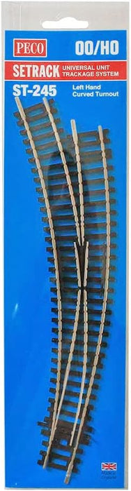 Peco Left Hand Curved Turnout