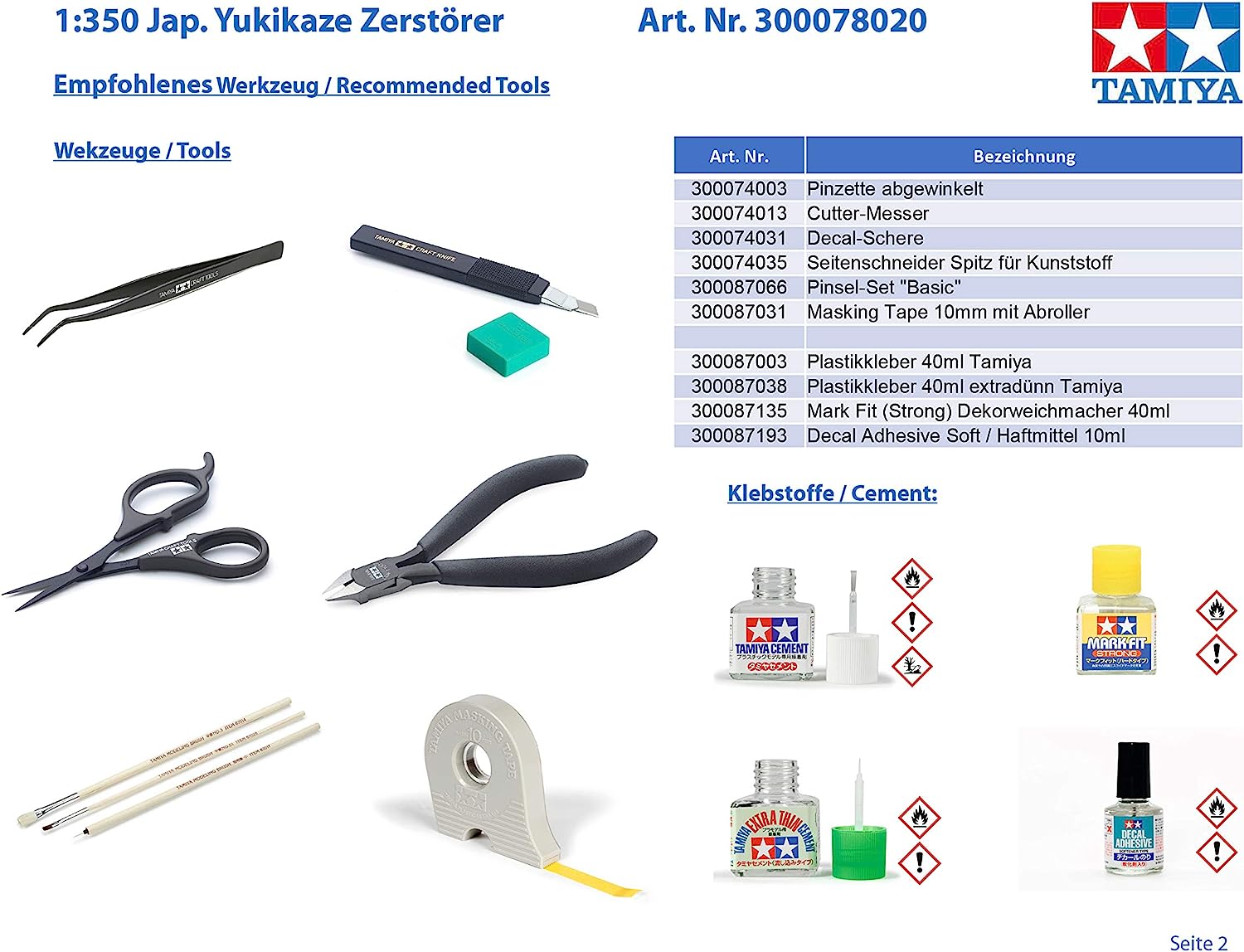 Tamiya-TAM78020 Yukikaze Kits de construcción de Aviones Modelo Hobby, Color Gris, S (78020