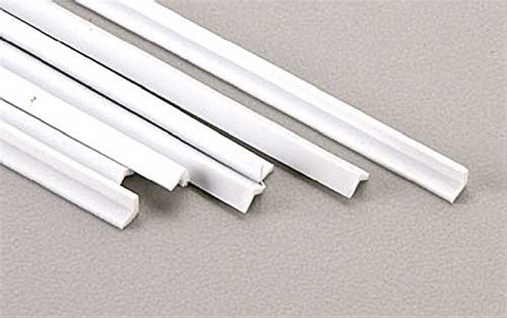 Plastruct 1/8"/3.2mm Styrene Angle 7pcs # AFS-4