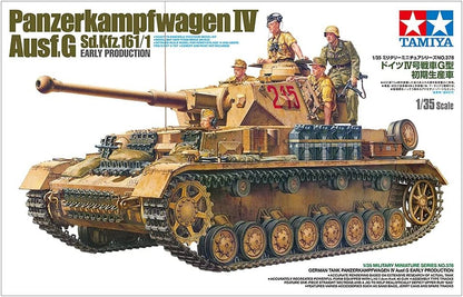 Tamiya 35378-000 Militaire 35378 1:35 Dt. Pz.Kpfw. IV AUSF.G Frühe.Prod. - Réplique fidèle à l'original, modélisme, kit de construction en plastique, bricolage, loisirs, kit de modélisme, à assembler