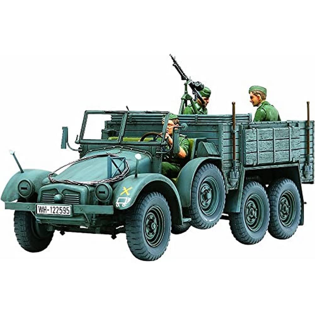 Tamiya- German 6x4 Truck Krupp Protze Kit de Modelo, Color Verde, zzzz-s (35317
