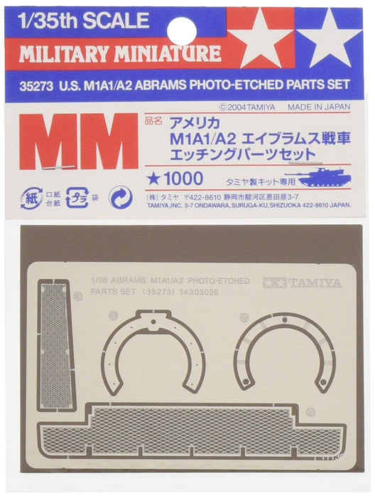 35273 1/35 Photo Etch Parts Set US M1A1/A2 Abrams (japan import