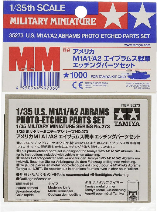 35273 1/35 Photo Etch Parts Set US M1A1/A2 Abrams (japan import