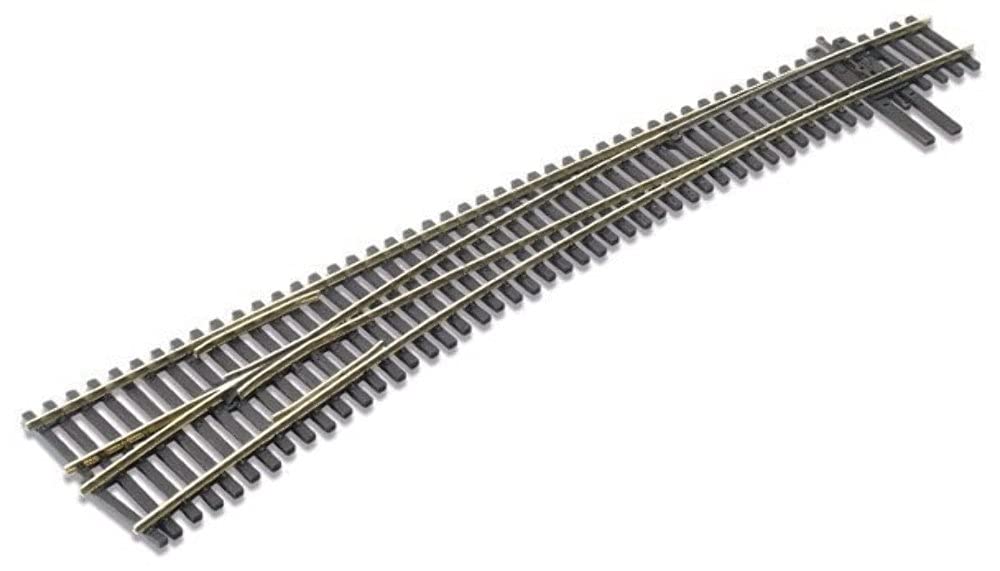 Peco SL-E8377 83 Line Code 83 No.7 Left Hand Curved Turnout Electrofrog