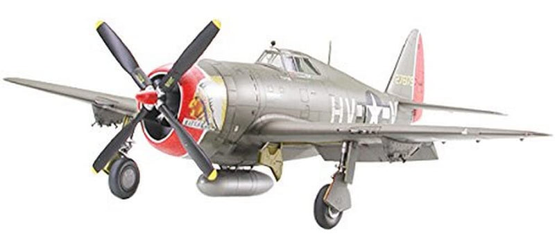 Tamiya Tamiya-P-47D Militar 300061086-1:48 WWII US Republic P-47D Thunderbolt Razorback, réplica Fiel, plástico, Manualidades, Kit de Modelo, Montaje, sin Pintar, Multicolor, Small (61086