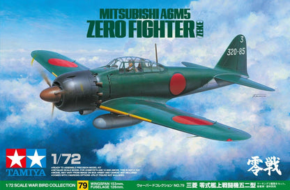 Tamiya 300060779 - Maqueta de avión Mitsubishi A6M5 Zero Fighter (Escala 1:72, Segunda Guerra Mundial