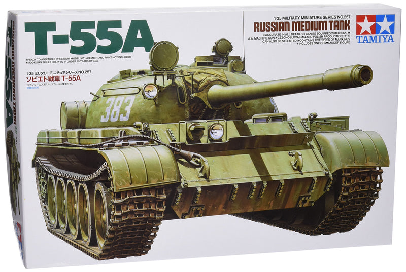 Tamiya 300035257 – 1:35 Russian Military Combat Tank T-55 A (1