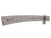 Peco SL-8377 83 Line Code 83 No.7 Left Hand Curved Turnout Insulfrog