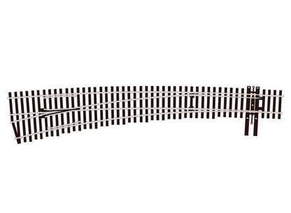 Peco SL-8377 83 Line Code 83 No.7 Left Hand Curved Turnout Insulfrog