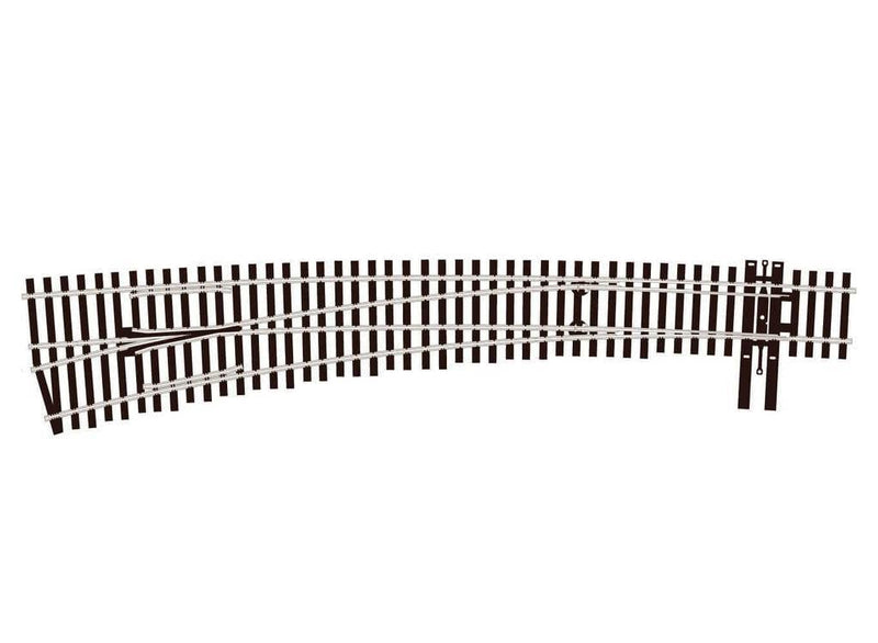 Peco SL-8377 83 Line Code 83 No.7 Left Hand Curved Turnout Insulfrog
